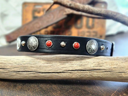 Old Western Native Indian Dog Collar