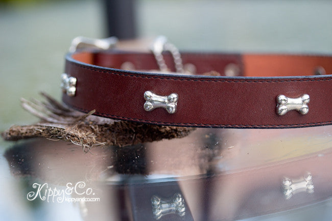 Brown Leather Collar