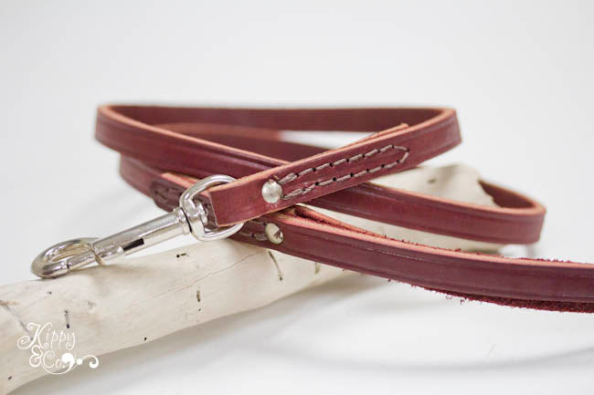 Leather Dog Leash Handmade