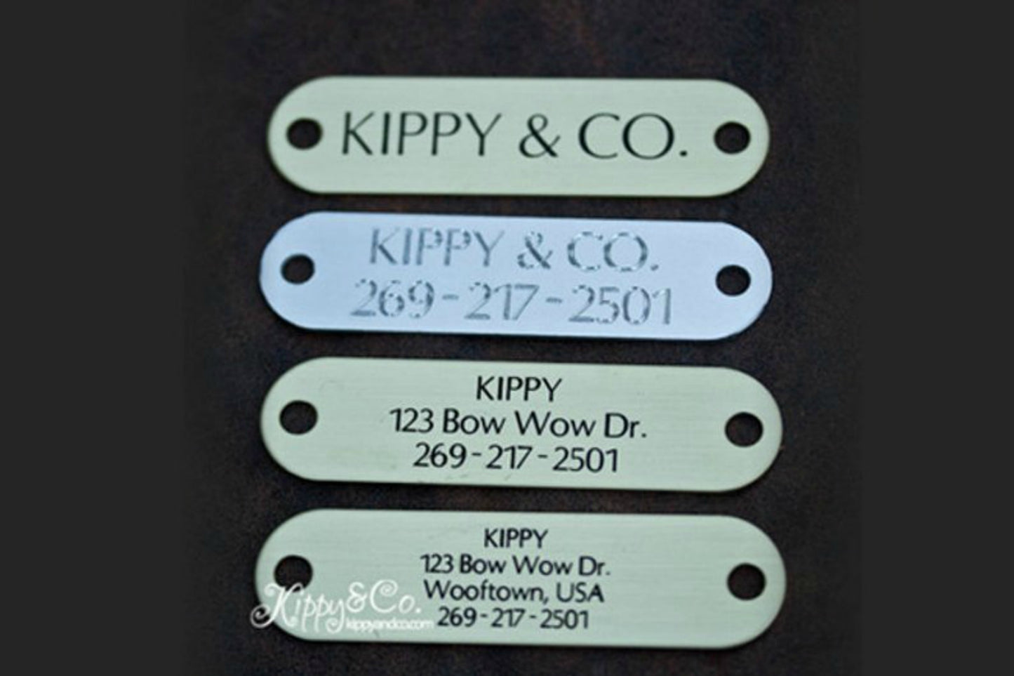Name Plate text options chart