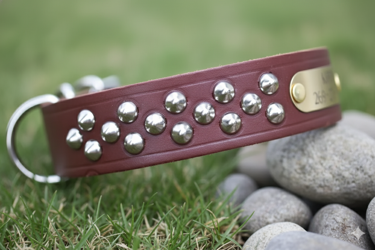 Leather Dog Collar for Big Dogs