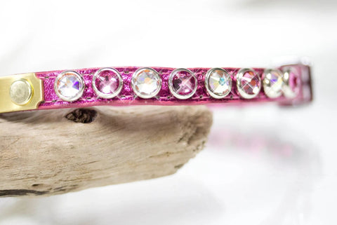Small Crystal Collar Personalized