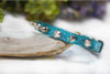 Spike Crystal leather Pet Collar