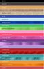 Color  chart for leather collars