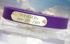 Purple Waterproof Collar with Personalized Name Plate