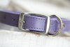 Personalized Leather Bone Crystal Dog Collar With Engraved Name Plate