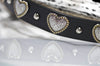 Heart Leather Dog Collar