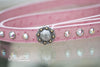 Leather Leash with Conchos and Crystals
