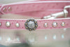 Pink Ostrich Crystal Concho Leash