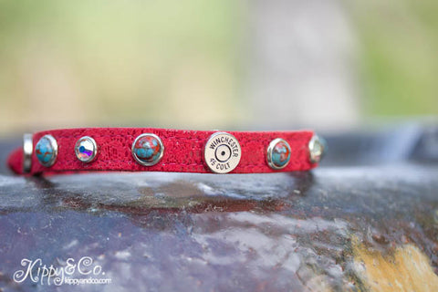 Red Winchester Dog Collar