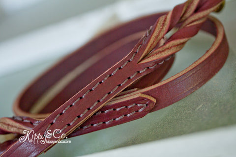 Latigo Leather Braided Leash