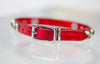 Small Leather Collar with Swarovski Crystals and a personalized name plate