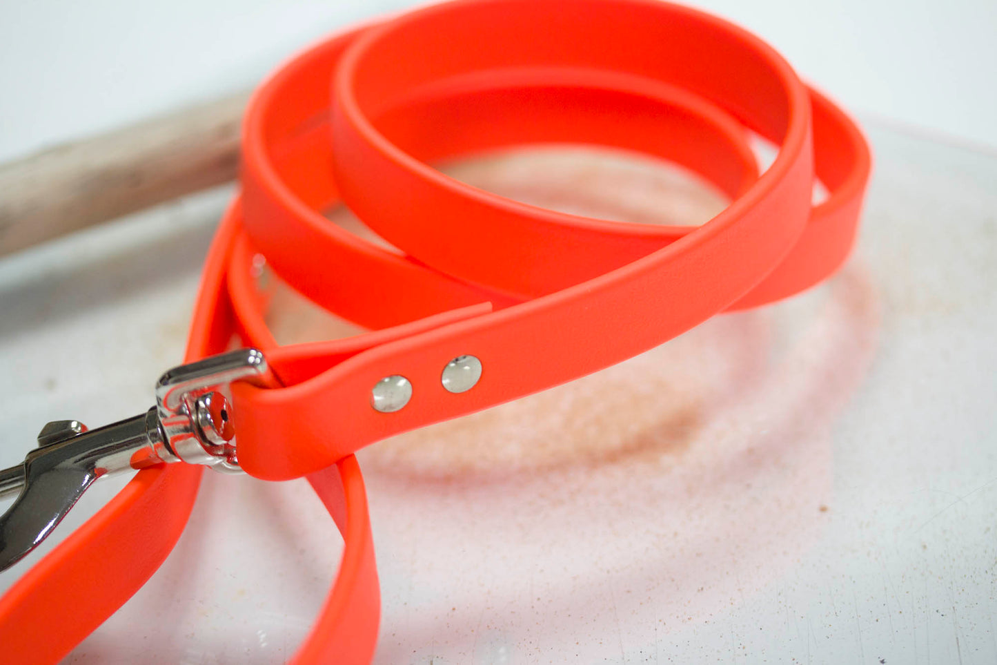 Vegan Orange Waterproof Leash
